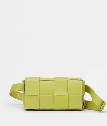 Bottega Veneta Belt Cassette, Acid Kiwi, bought and authenticated by San Diego Jewelry Buyers