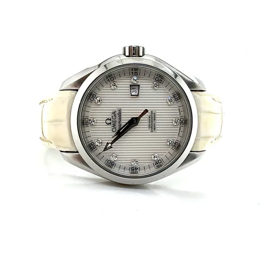 Omega Seamaster Aqua Terra 34mm, bought and authenticated by San Diego Jewelry Buyers