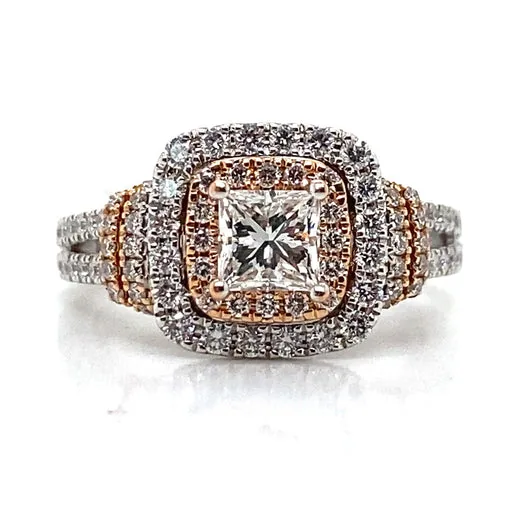 Vera Wang 1.58ctw, Rose Gold Accents, bought and authenticated by San Diego Jewelry Buyers