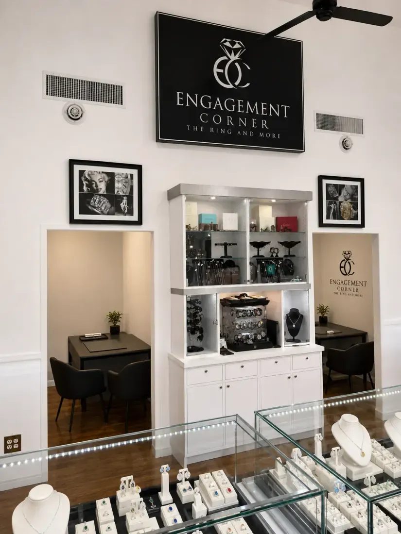 The showroom with private consultation rooms